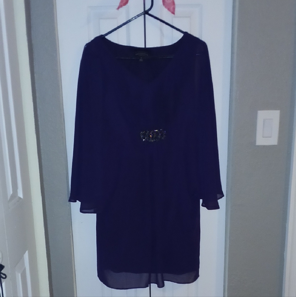 Connected Apparel Purple Dress